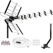 Antena HDTV Externa de Longo Alcance - Até 200 Milhas