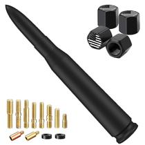 Antena HVSTTPK Bala 14 cm Preta Fosca Resistente à Lavagem de Carro Antena HVSTTPK Bala 14 cm Preta Fosca Resistente à Lavagem de Carro