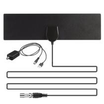 Antena Interna + Amplificador Sinal Hdtv Para Tv Digital 04a