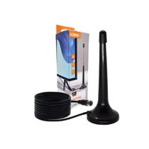 Antena Interna Digital Lelong LE-3094-3 UHF VHF Cabo 5m Base Magnetica
