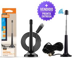 Antena Interna Digital UHF HDTV Compacta Portátil Cabo 3m Qualidade Superior de Imagem Antena Interna Digital UHF HDTV Compacta Portátil Cabo 3m Qualidade Superior de Imagem