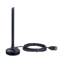 Antena INTERNA/ Externa Aquario DTV-100P VHF/ UHF/ FM/ HDTV/ 4K Cabo 2,5M Antena INTERNA/ Externa Aquario DTV-100P VHF/ UHF/ FM/ HDTV/ 4K Cabo 2,5M