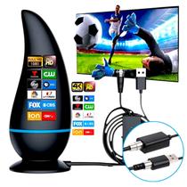 Antena Interna Para Tv Digital Amplificada 1080 Hdtv 4k Cabo 3m Antena Interna Para Tv Digital Amplificada 1080 Hdtv 4k Cabo 3m