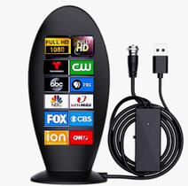 Antena Interna Para Tv Digital Amplificada 1080 Hdtv Cabo 3m