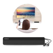 Antena Interna Tv Digital Amplificada AI 3101 Intelbras Preta USB Sinal UHF HDTV Design Minimalista Prática Parede Móvel Antena Interna Tv Digital Amplificada AI 3101 Intelbras Preta USB Sinal UHF HDTV Design Minimalista Prática Parede Móvel