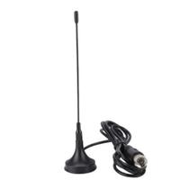 Antena Interna UHF Digital HD Multivisão para TV com Cabo Coaxial 1.5 Metros Preto
