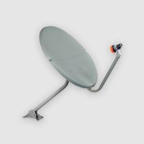 Antena Ku 75cm S/ Logo C/10 (pedestal 60cm) Bipartida