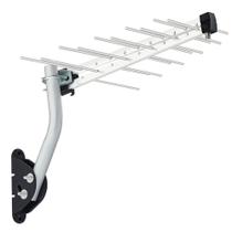 Antena Log Periódica 12dBi e 20 Elementos Potente com Suporte e Cabo - Aquário