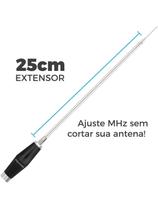 Antena Mini Marinox Para Rádio Px 10 E 11metros Com Prolongador 25cm B-2005p25 Antena Mini Marinox Para Rádio Px 10 E 11metros Com Prolongador 25cm B-2005p25