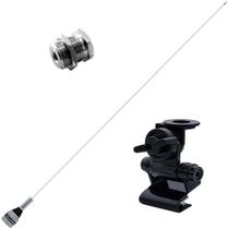 Antena Móvel Aço Inox Estética Enfeite Decorativa 1,50m + Suporte Porta Malas Capô Van Hatch Vuc Sedan + Parafuso Antena Móvel Aço Inox Estética Enfeite Decorativa 1,50m + Suporte Porta Malas Capô Van Hatch Vuc Sedan + Parafuso