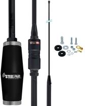 Antena Móvel Bobinada Black Viuva Negra Caminhão Radio Amador Px Argentina Inox 1,63 metros 200W Steelpar Antena Móvel Bobinada Black Viuva Negra Caminhão Radio Amador Px Argentina Inox 1,63 metros 200W Steelpar