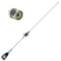 Antena Móvel Dual Band Ap0188 Steelbras Adaptador Baofeng