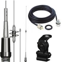 Antena Móvel Dual Band Ap0191 Suporte Mini Porta Malas Cabo Coaxial 5,5 metros Antena Móvel Dual Band Ap0191 Suporte Mini Porta Malas Cabo Coaxial 5,5 metros