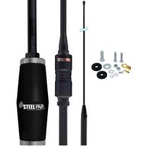 Antena Móvel Inox Black Viuva Negra para Caminhão Radio Px Argentina 1,63m 200W Steelpar