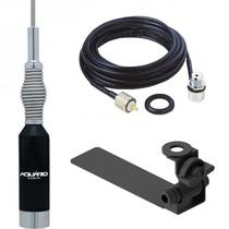 Antena Móvel PX 1,23 metros Mola na Base B-2080 + Suporte Bi-Articulado Adaptável Carroceria Caminhonete + Cabo Coaxial 5,5 Metros com Conectores Antena Móvel PX 1,23 metros Mola na Base B-2080 + Suporte Bi-Articulado Adaptável Carroceria Caminhonete + Cabo Coaxial 5,5 Metros com Conectores