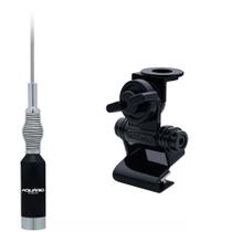 Antena Móvel PX 1,23 metros Mola na Base B-2080 + Suporte Bi-Articulado Porta Malas Hatch Sedan M-600