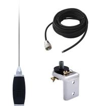 Antena Móvel PX 1,40 Metros Marinox Maria Mole Radio Amador Caminhão B-2005p + Suporte Universal + Cabo Coaxial 5,5 Metros