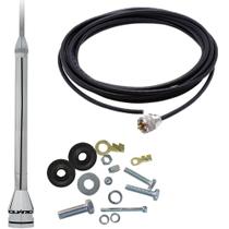 Antena Móvel PX 21-54mhz 2,70 metros Marinox Prolongador Inox 60cm PL-2003 Kit Parafusos Anti-Furto Cabo 5,5 metros B-3001 Antena Móvel PX 21-54mhz 2,70 metros Marinox Prolongador Inox 60cm PL-2003 Kit Parafusos Anti-Furto Cabo 5,5 metros B-3001