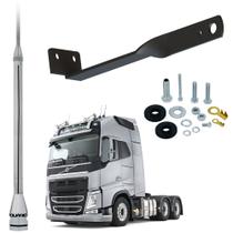 Antena Móvel Px 2,70 metros Alongador Inox 60cm Suporte Traseiro Novo Volvo Fh