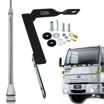 Antena Móvel Px 2,70 metros Maria Mole Alongador 60cm Suporte Dianteiro Ford Cargo Parafusos Anti-Furto Antena Móvel Px 2,70 metros Maria Mole Alongador 60cm Suporte Dianteiro Ford Cargo Parafusos Anti-Furto