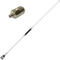 Antena Móvel Px 67cm B-2050 + Adaptador Sma Femea Uhf Femea