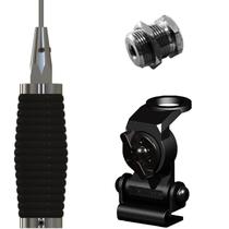 Antena Móvel Px Maria Mole 1,35 metros Suporte Mini Porta Malas Capô Parafuso Fixação