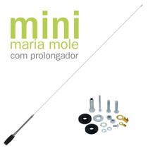 Antena Móvel Px Mini Maria mole 1,40 metros Inox Com prolongador 25cm + Parafusos Anti-Furto Steelbras Ap1100 Antena Móvel Px Mini Maria mole 1,40 metros Inox Com prolongador 25cm + Parafusos Anti-Furto Steelbras Ap1100