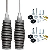 Antena Móvel Rádio Amador Px Mola Inox Marinox 2,70 metros B-2003 + Kit Parafusos Anti-Furto