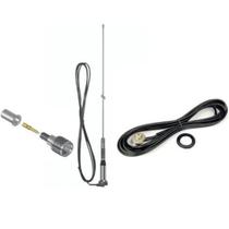 Antena Móvel Uhf 5/8 Onda Slim Bold Mola Base Whip Ap9100