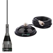 Antena Móvel VHF 1/4 de Onda 130-900mhz 100W 57cm AP0186 Suporte Magnético Super Forte com Cabo 5,5 Metros AP2075 Antena Móvel VHF 1/4 de Onda 130-900mhz 100W 57cm AP0186 Suporte Magnético Super Forte com Cabo 5,5 Metros AP2075