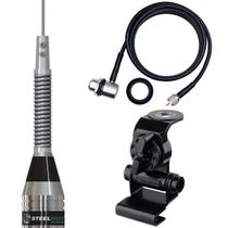 Antena Móvel Vhf 1/4 Mola na Base Cabo Mini Motorola 5,5m Suporte Porta Malas Capô Antena Móvel Vhf 1/4 Mola na Base Cabo Mini Motorola 5,5m Suporte Porta Malas Capô