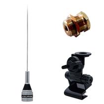 Antena Móvel VHF 50cm M-300c + Suporte Bi-Articulado Porta Malas Hatch Sedan + Parafuso de Fixação Antena Móvel VHF 50cm M-300c + Suporte Bi-Articulado Porta Malas Hatch Sedan + Parafuso de Fixação