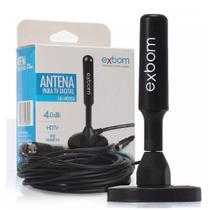 Antena Para Tv Digital Amplificada Hdtv Uhf Vhf 5 Metros - exbom