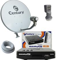 Antena Parabólica 60cm Banda Ku Midiabox B7 Quadruplo Kit