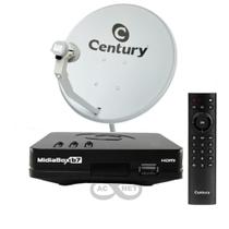 Antena Parabólica Banda KU 60 cm + 1 Aparelho Century B7 Antena Parabólica Banda KU 60 cm + 1 Aparelho Century B7