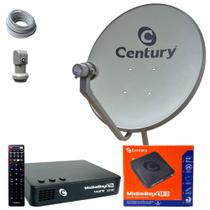Antena Parabolica Century 75cm Banda Ku 5g Midiabox SE2 Kit Antena Parabolica Century 75cm Banda Ku 5g Midiabox SE2 Kit