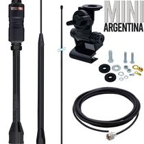 Antena Px Base Embutida Black Mini Argentina 1,07m Porta Malas Capô Cabo 5,5m