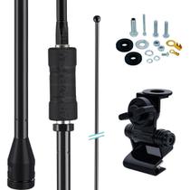 Antena Px Bobinada Mini Argentina Black 1,08m Porta Malas Capu Parafusos