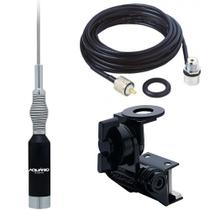 Antena Px Mola Na Base 1,23m B-2080 Suporte Calha Cabo Coaxial C/ Conectores 5,5m Antena Px Mola Na Base 1,23m B-2080 Suporte Calha Cabo Coaxial C/ Conectores 5,5m