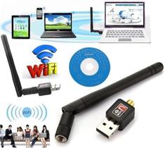 Antena Receptora Wireless Wifi Usb 1200 Mbps Adaptador para Rede Sem Fio para PC e Notebook