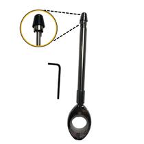 Antena Retrátil de Segurança 7 Estágios Dobrável Corta linha Pipa guidão Moto bike Aço Inox Premium