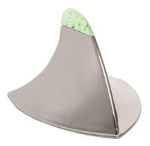 Antena Shark Tubarao Decorativa Universal Cromada Led Verde Para Carro