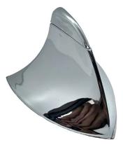 Antena Shark Tubarao Decorativa Universal Cromada Para Carro