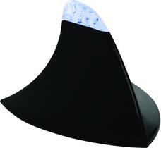 Antena Shark Tubarao Decorativa Universal Preta Led Azul Para Carro