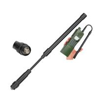 Antena Tática Dobrável Dual Band VHF UHF SMA-Fêmea Para Walkie Talkie Baofeng UV-13 Quansheng