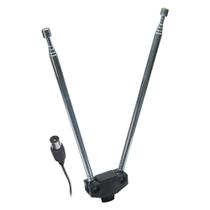 Antena Telescopica Para Tv Dupla 5 Elementos Cabo Coaxial