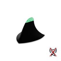 Antena Tubarão com Led Verde Decorativa Preta Para Meio do Teto de Carro Veículo Universal Sem Sinal