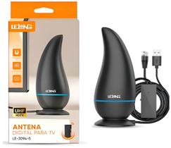 Antena Tv Digital Amplificador Sinal Lelong Le30945 Uhf/vhf Interna Original