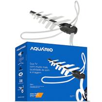Antena Tv Digital Externa 4 em 1 Vhf/uhf/fm/hdtv 15m