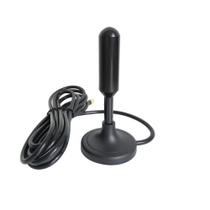 Antena Tv Digital Hdtv/vhf/fm/vhf Com Base Imã E Cabo 5m - Lintian